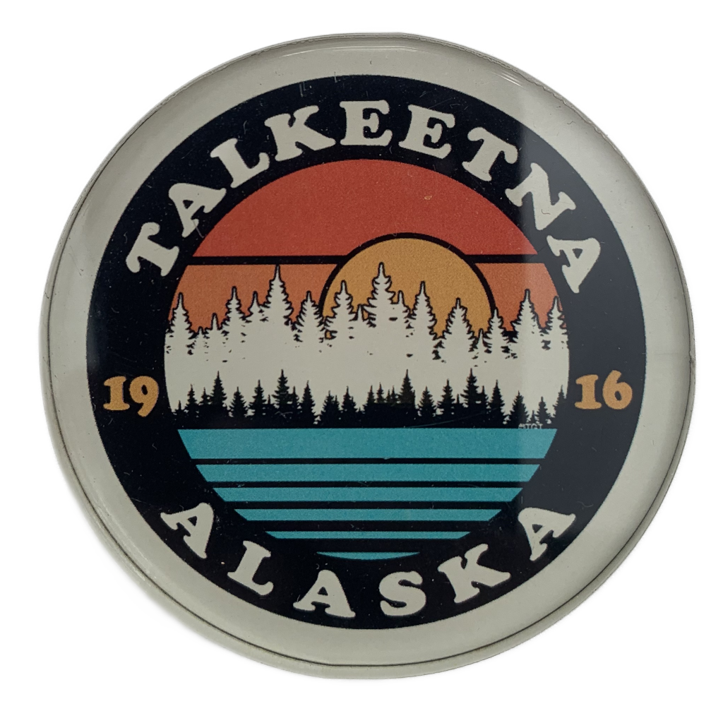 Retro Talkeetna Alaska 1916 Acrylic Magnet