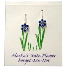 Forget-Me-Not Swarovski Crystal French Wire Earrings
