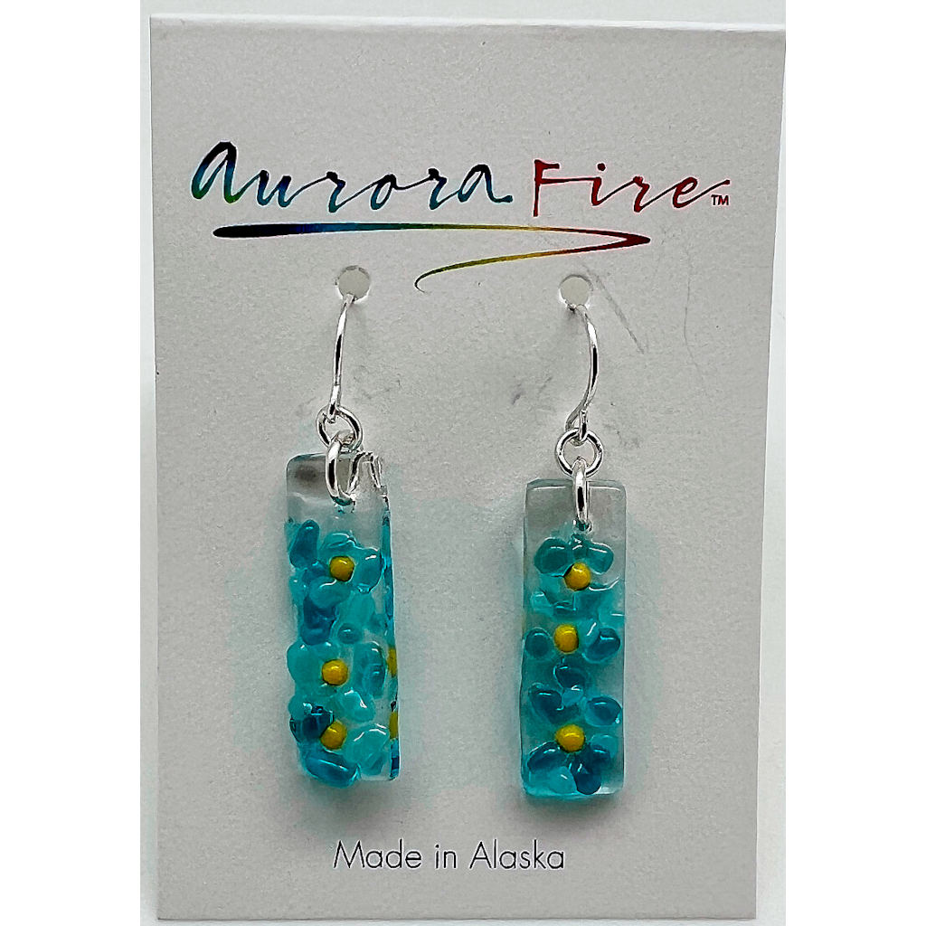 Glass Forget Me Not Earrings