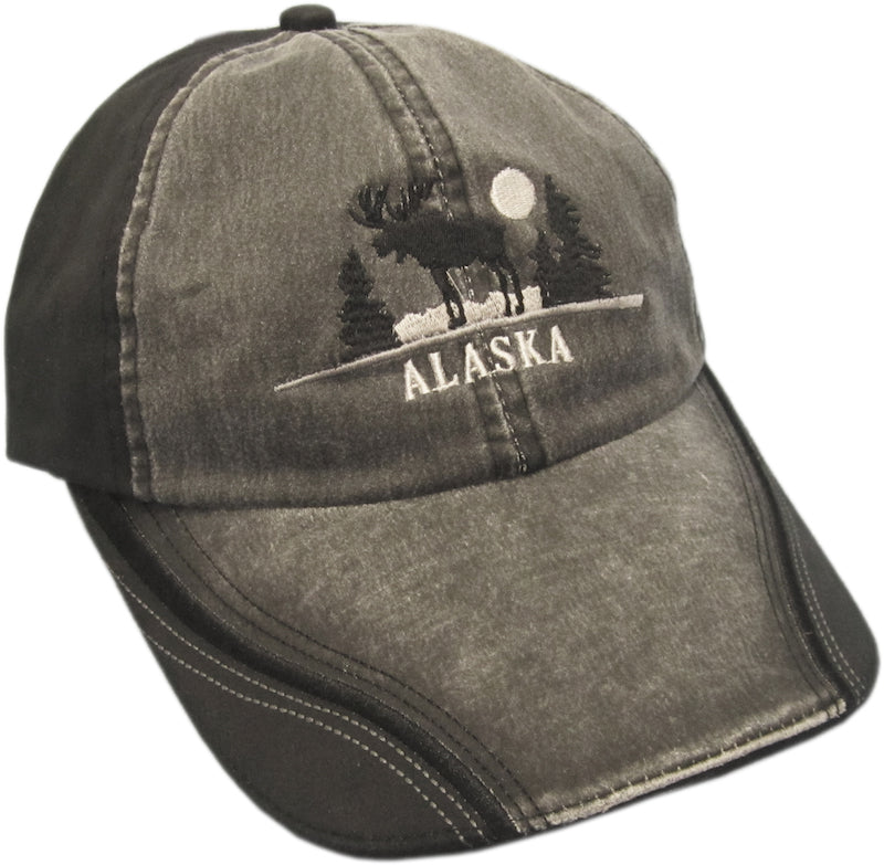 Moose 2-Tone Oilskin Baseball Hat