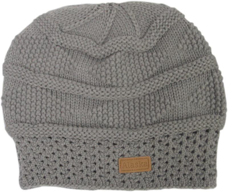 Horizontal Bands Knit Alaska Hat