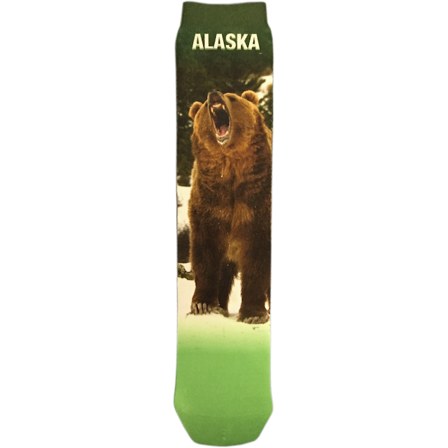 Angry Bear Alaska Sublimation Socks