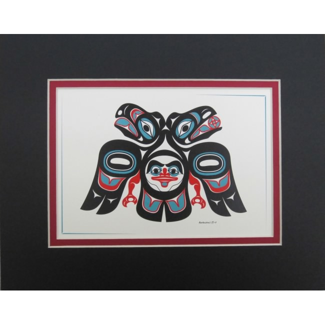 Lovebirds Totemic Matted Art Card