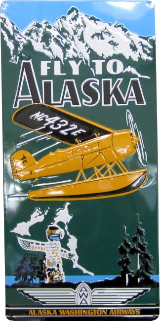 Fly to Alaska Sign