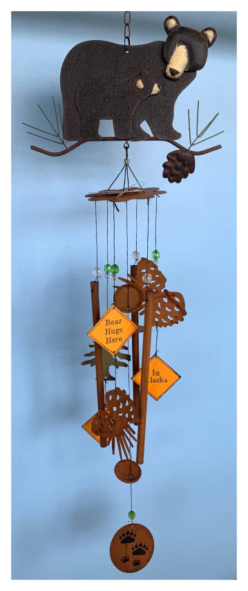 Bear and Cub Wind Chime 32"