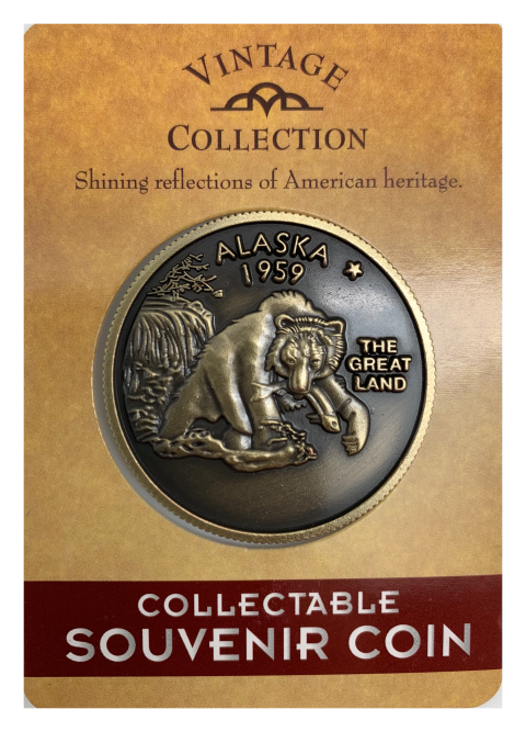 Alaska State Coin 1.5"