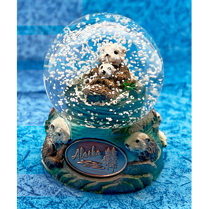 Sea Otter Alaska Snow Globe 65mm