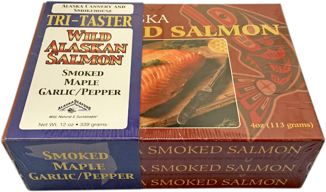 Wild Alaska Smoked Salmon Tri-Pack