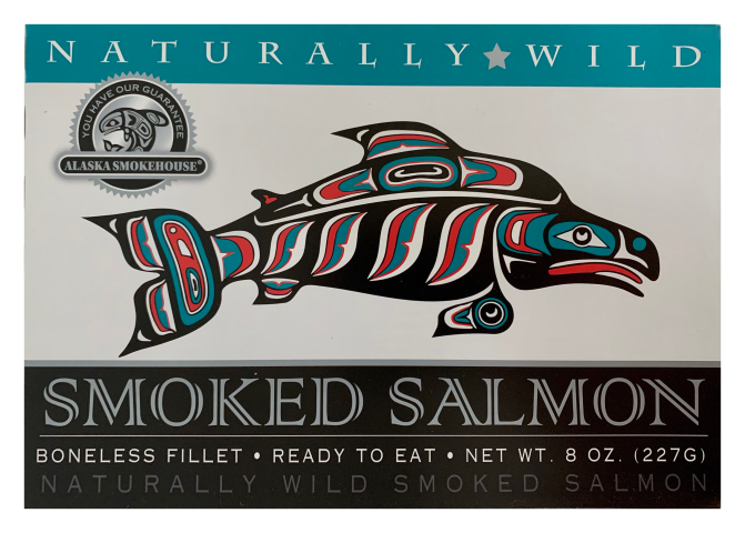 Smoked Silver Salmon Fillet In Totemic Salmon Box