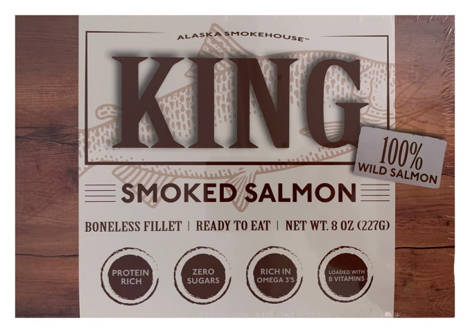 King Smoked Salmon Box 8 oz