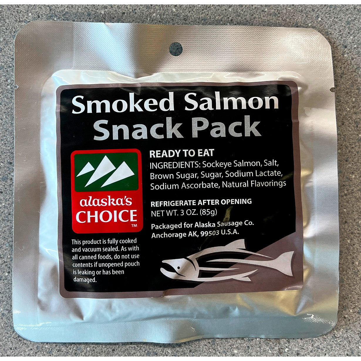 Smoked Salmon Snack Pack 3 oz