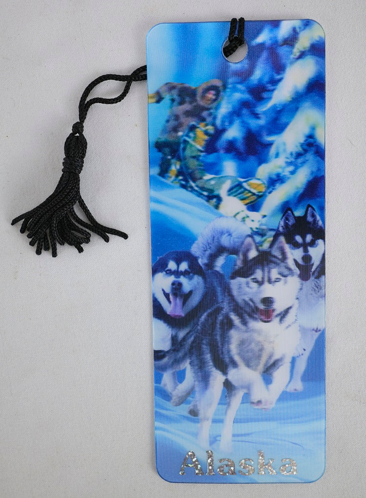 Sled Dogs 3D Alaska Motion Bookmark