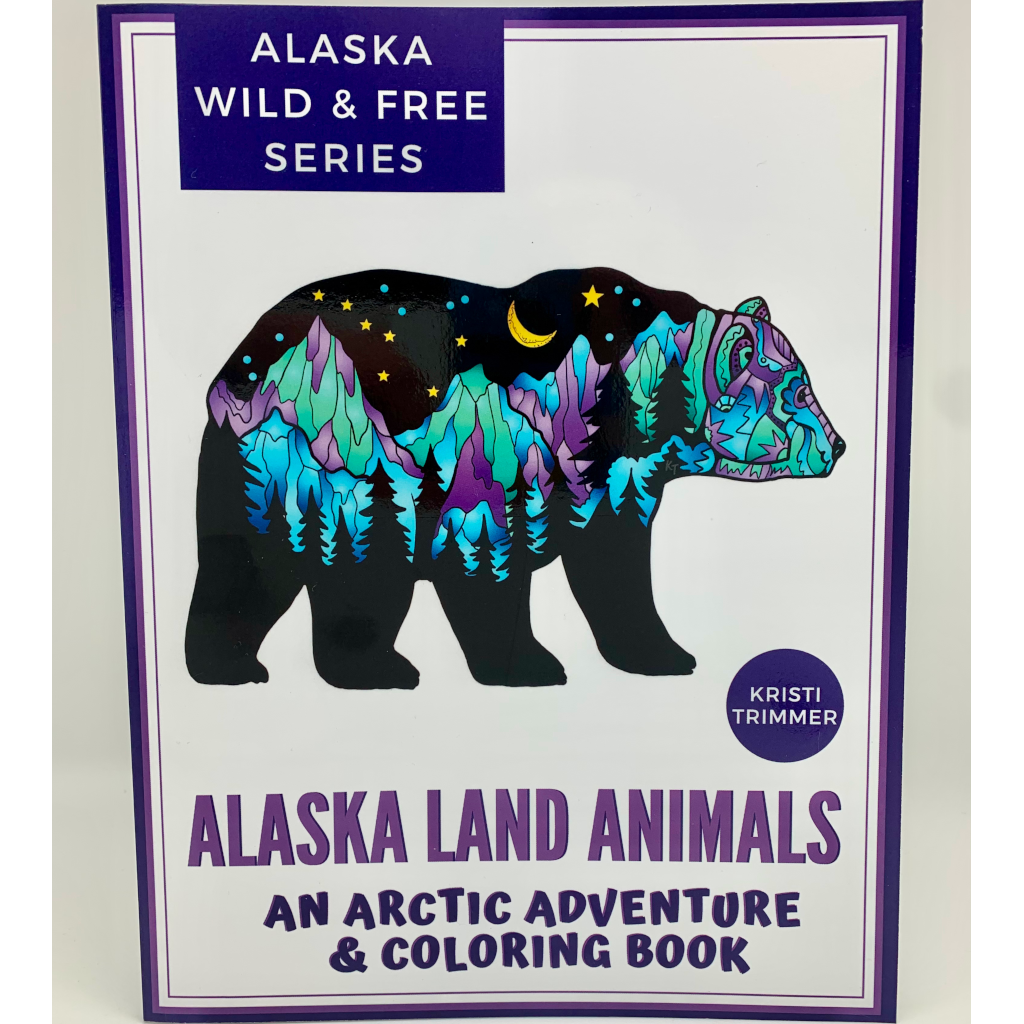 Alaska Land Animals Coloring Book