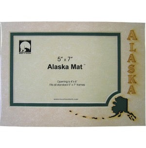 5 X 7 Alaska Map Photo Mat
