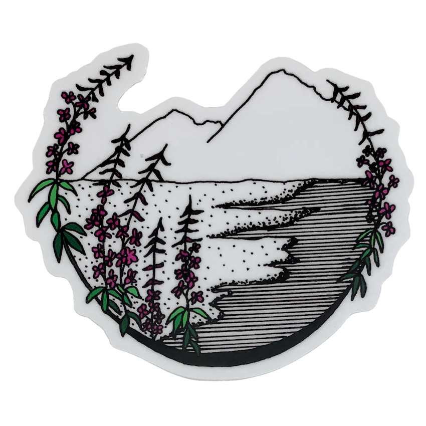 Be Wild Honey Fireweed Sticker