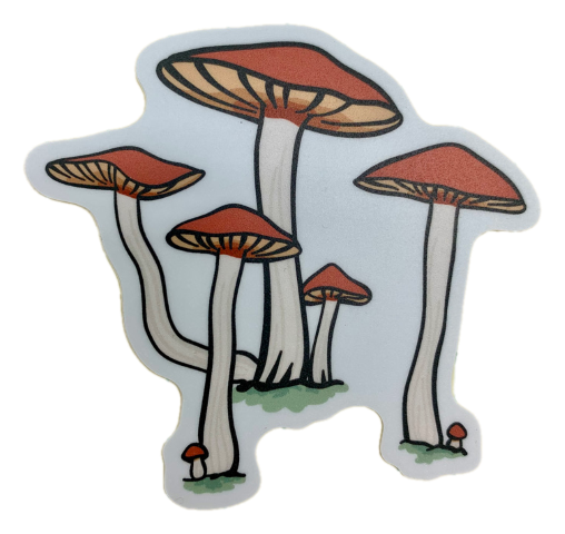 Mushroom Bunch Alaska Sticker 3"