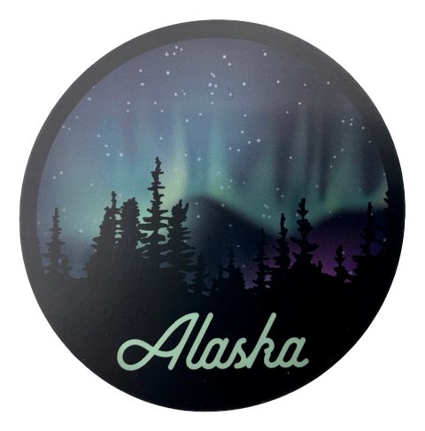 Alaska Aurora Borealis Sticker
