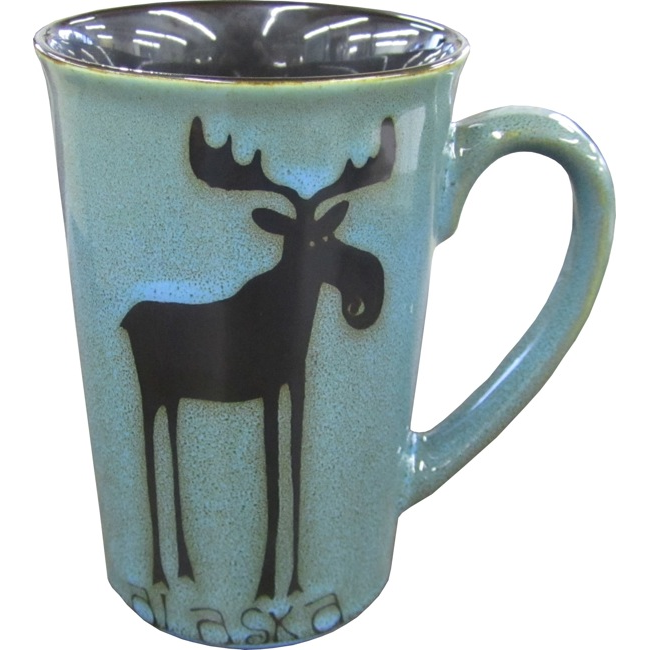 Blue Speckled Leggy Moose Mug