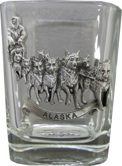 Dogteam Pewter on Square Shot Glass
