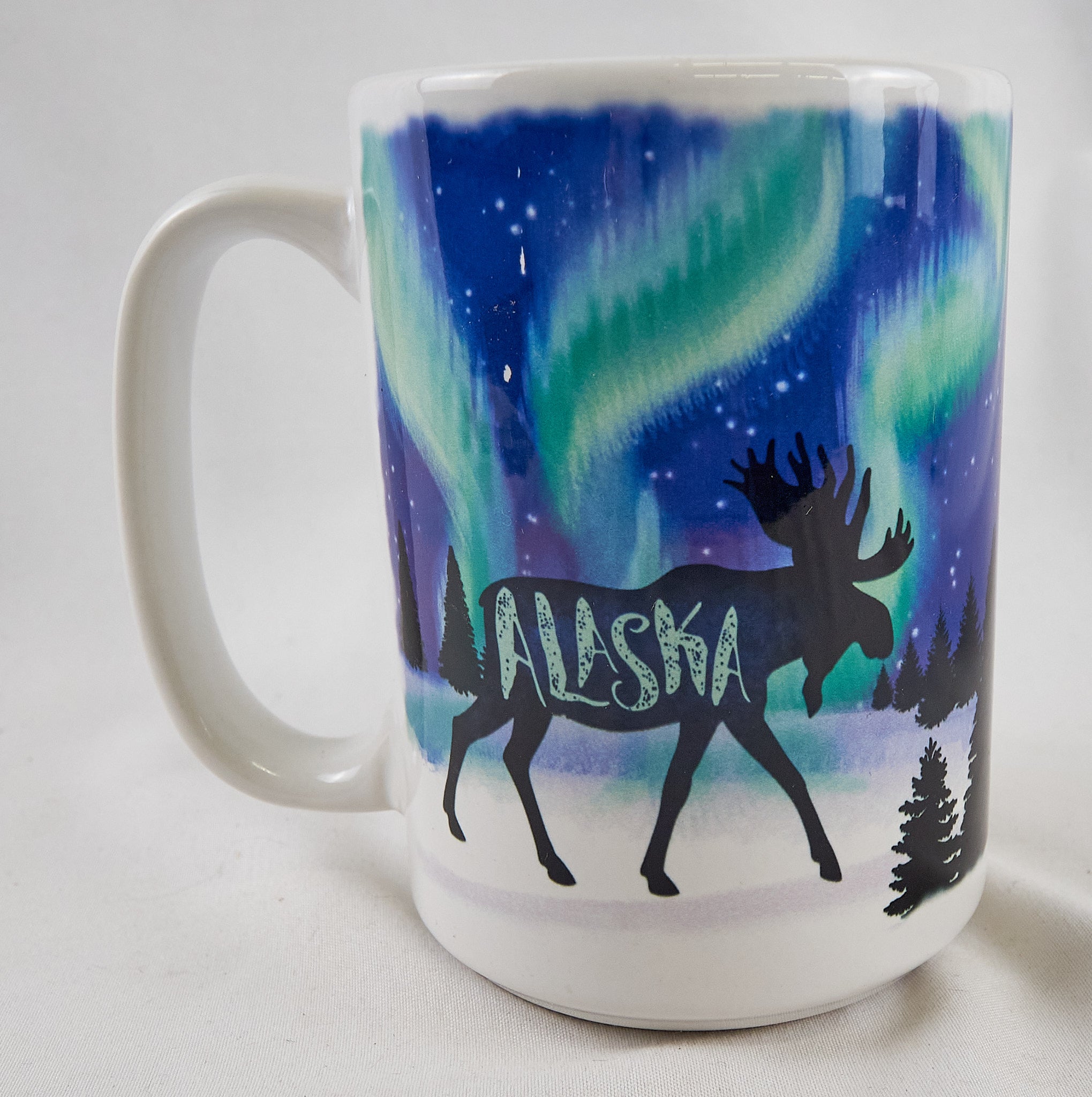 Alaska Moose Northern Lights Mug