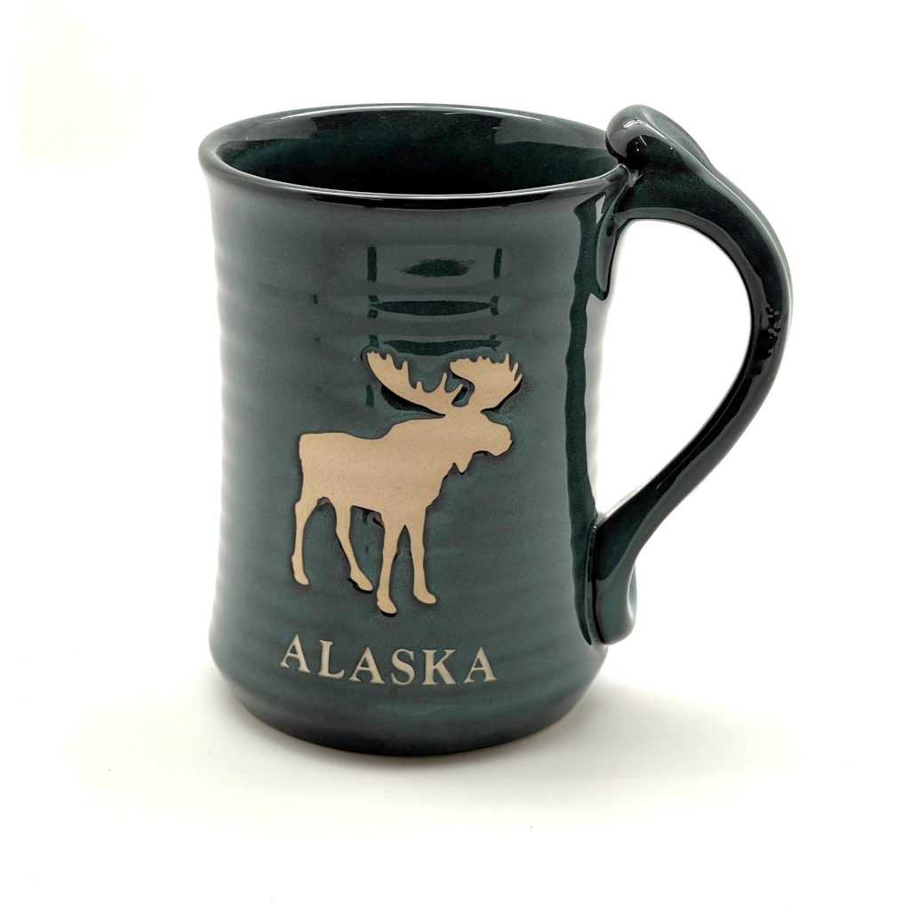Moose Alaska Glazed Ribbed Jumbo Mug