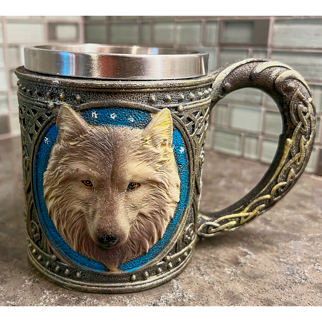 Gray Wolf Relief Mug