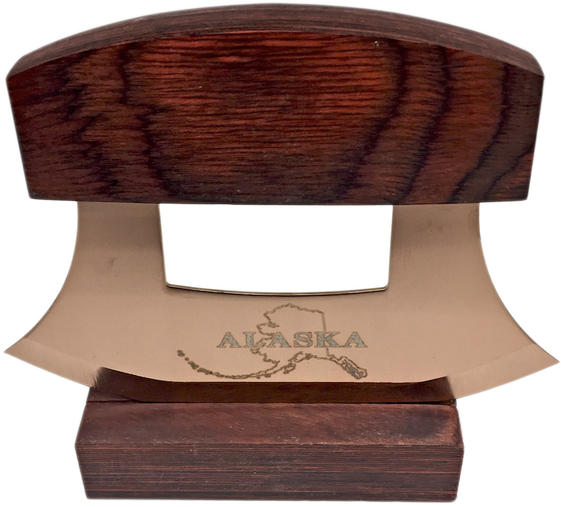 Copper Alaska Map Ulu Knife