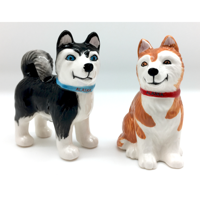 Husky Salt & Pepper Shakers