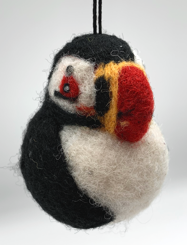 Puffin Wool Ornament