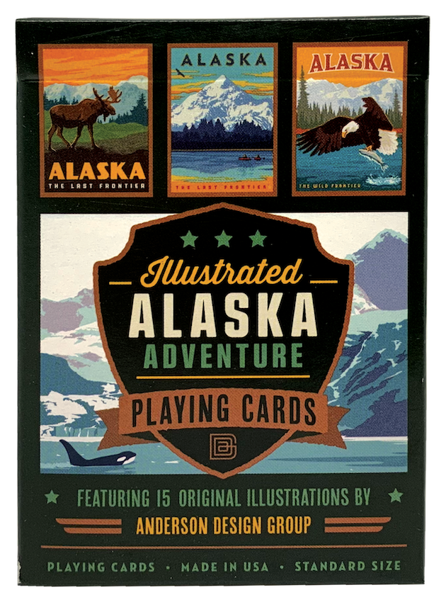 Illustrated Alaska Adventure Playing Cards