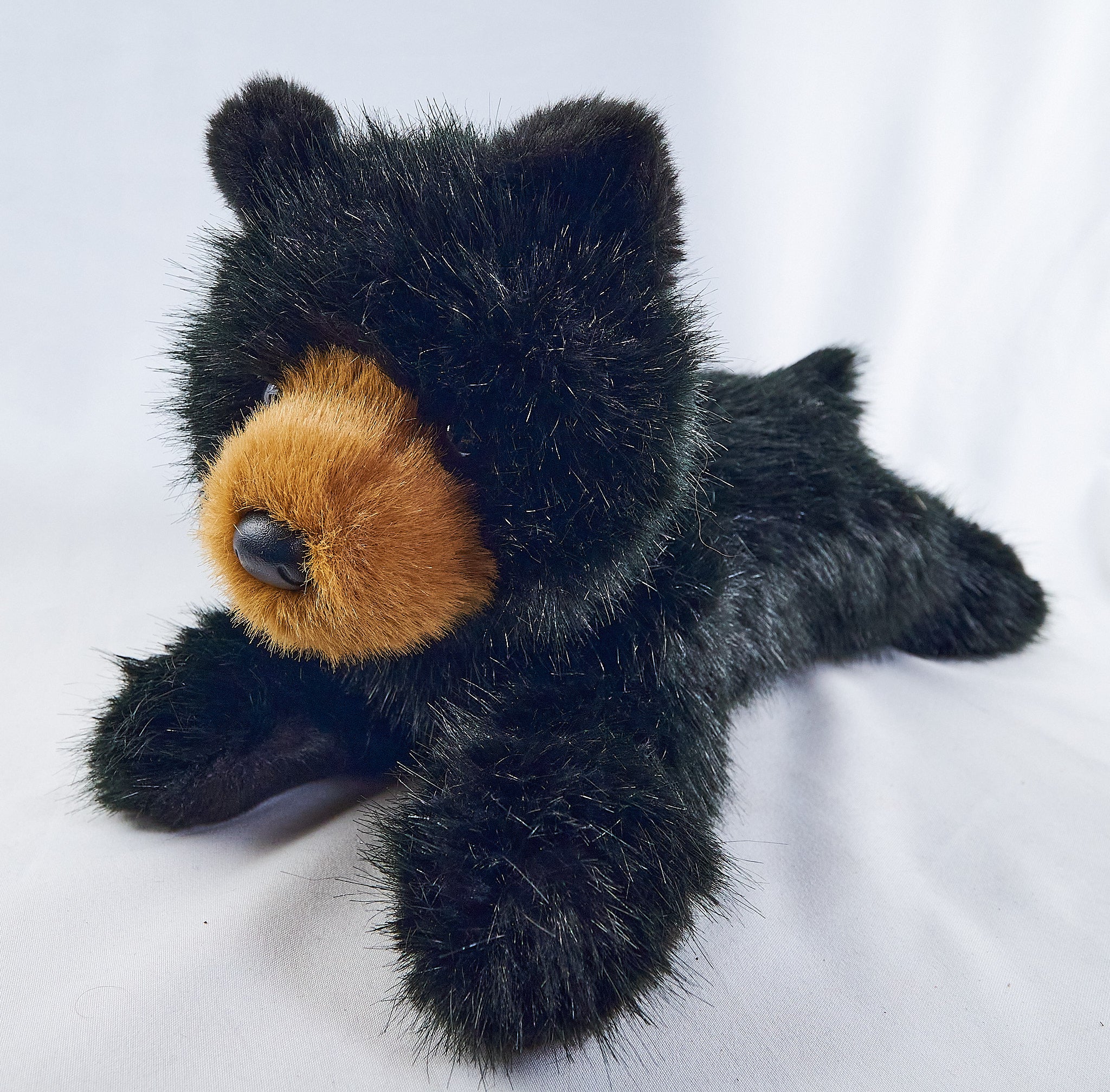 Sutton Floppy Black Bear Plush 15"