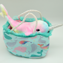 Narwhal Purse with Plush 