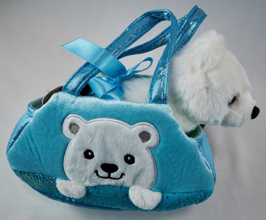 Polar Bear Peek-a-Boo Plush Purse