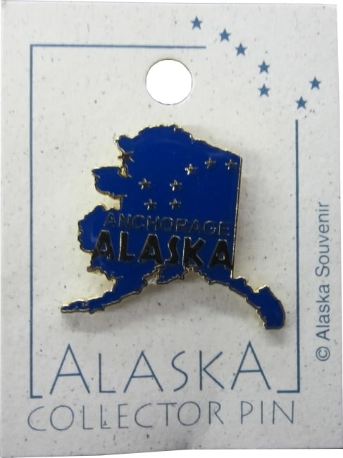 Anchorage Alaska Map Tie Tack