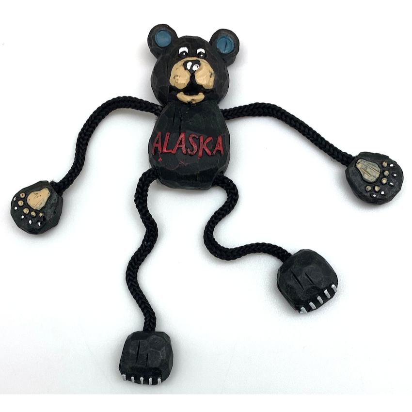 Black Bear Posable String Magnet