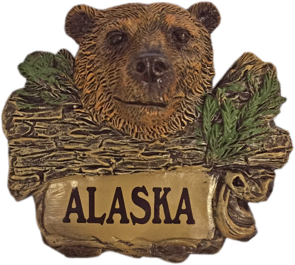 Bear Head Alaska Magnet