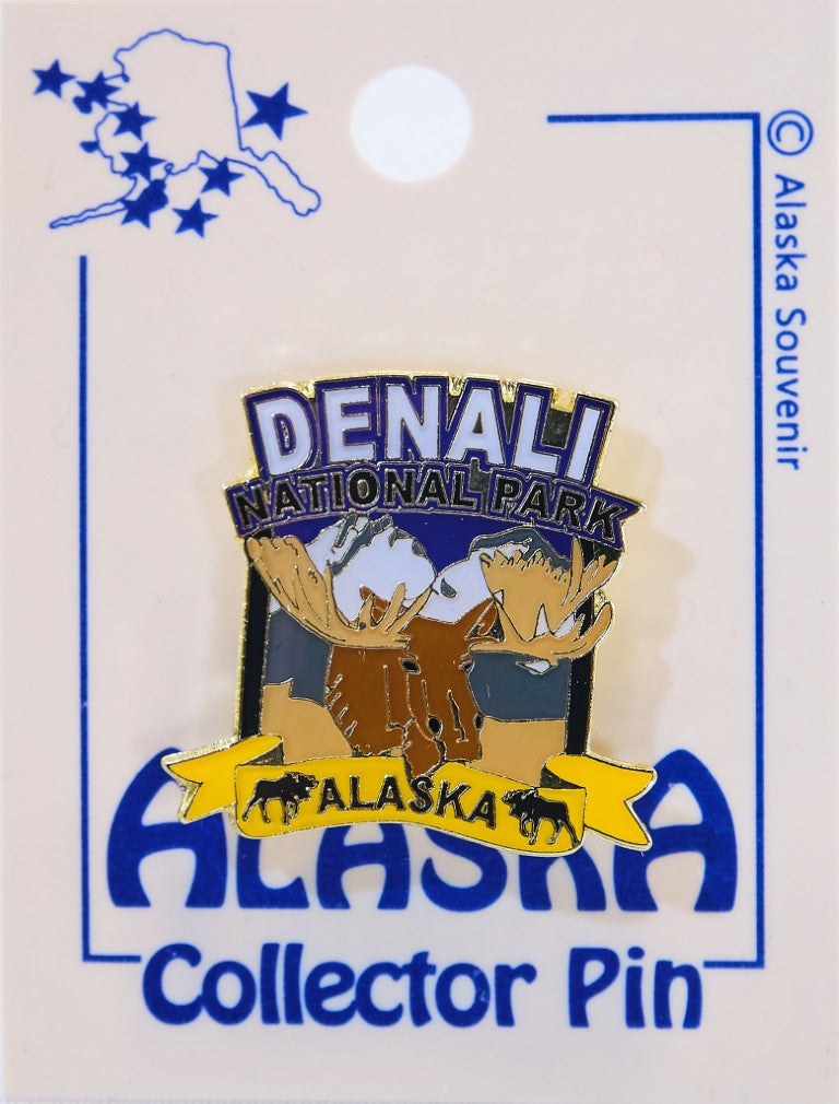 Moose Head Alaska Denali Pin