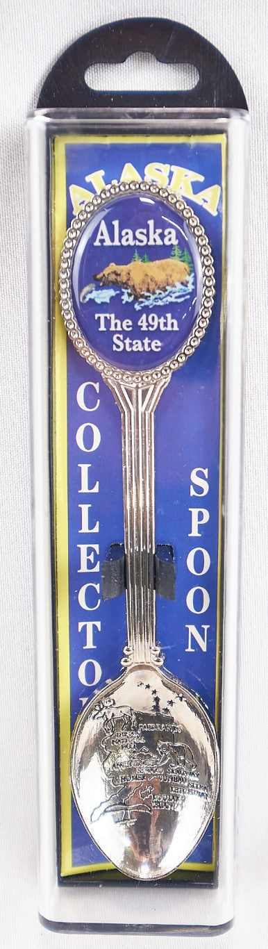 Alaska Grizzly Collector Spoon 49th State