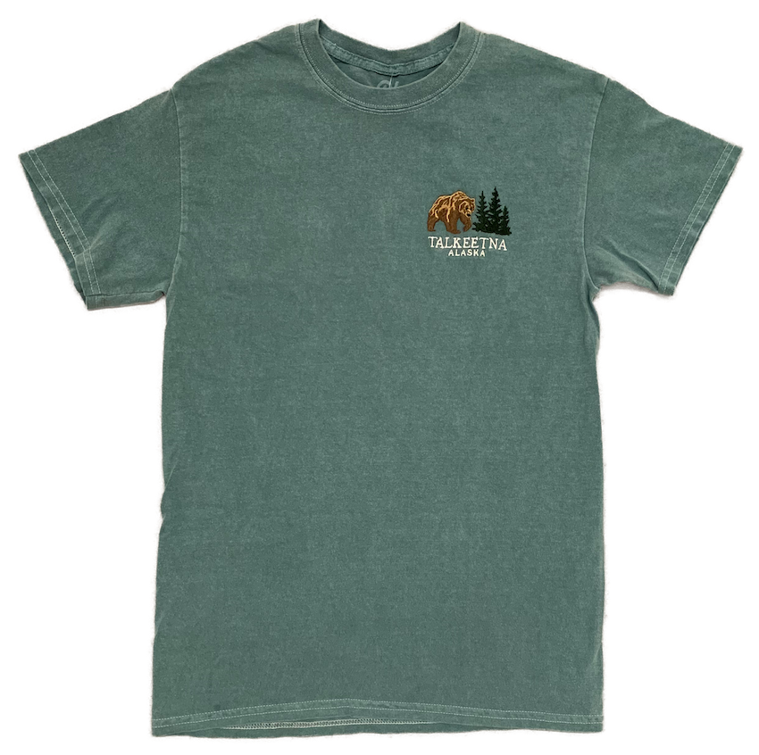 Talkeetna Alaska Bear Embroidered T-shirt