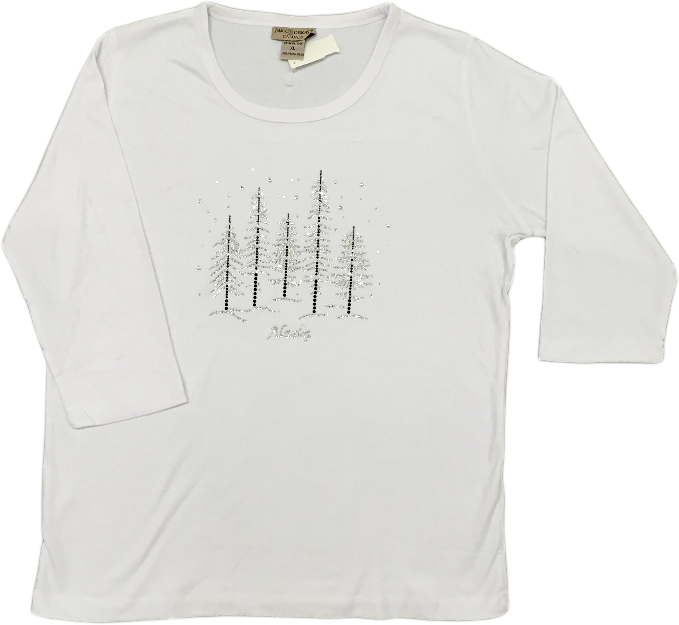 Sparkle Trees Ladies Alaska T-shirt
