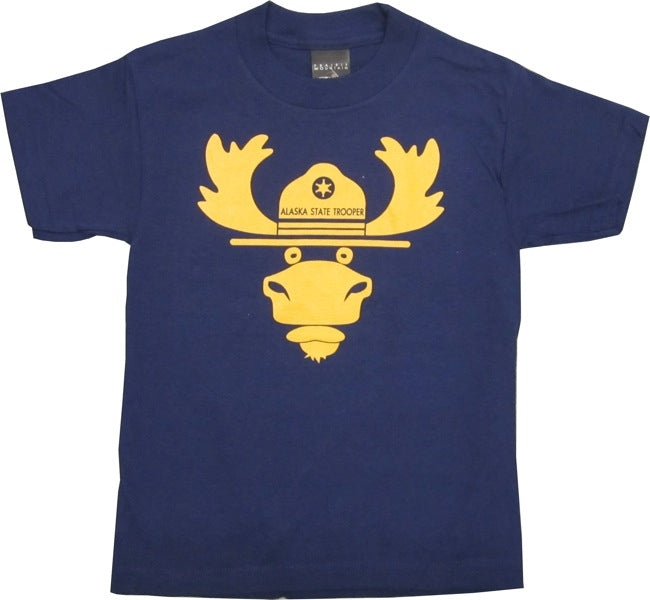 Alaska State Trooper Moose Kid's T-shirt