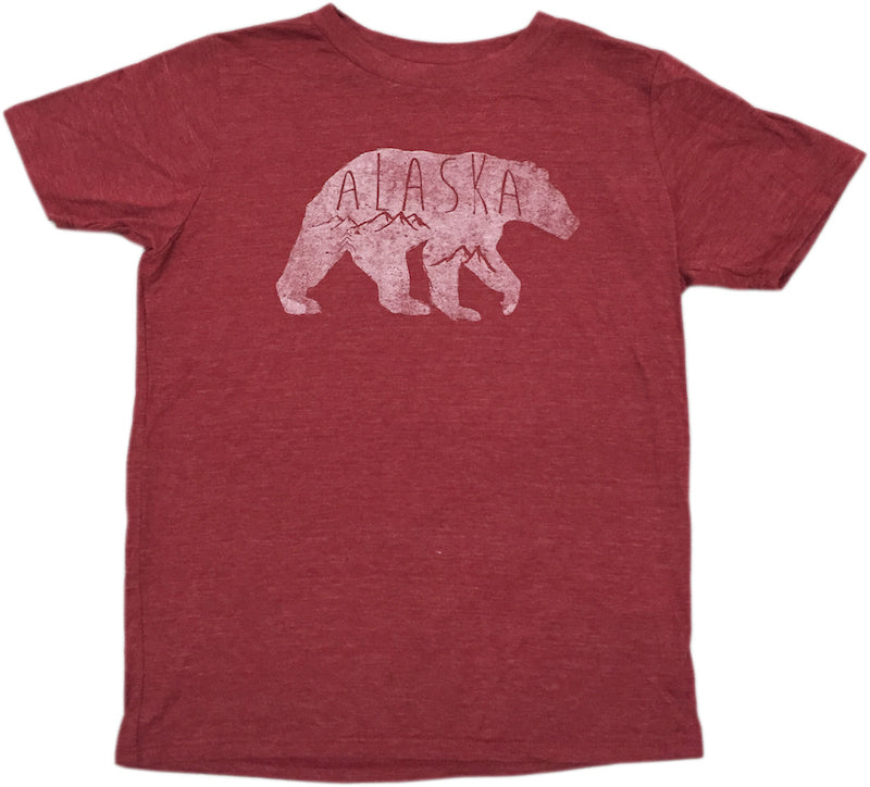 Bleary Bear Alaska Kids T-shirt
