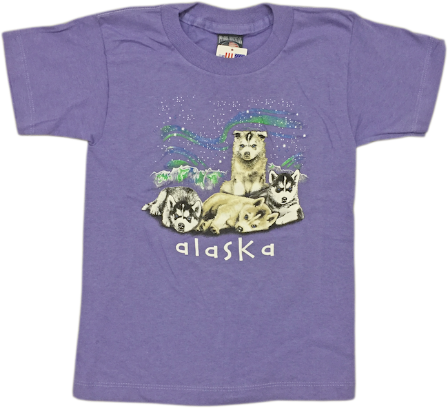 Lazy Day Husky Puppies Alaska Kid's T-shirt