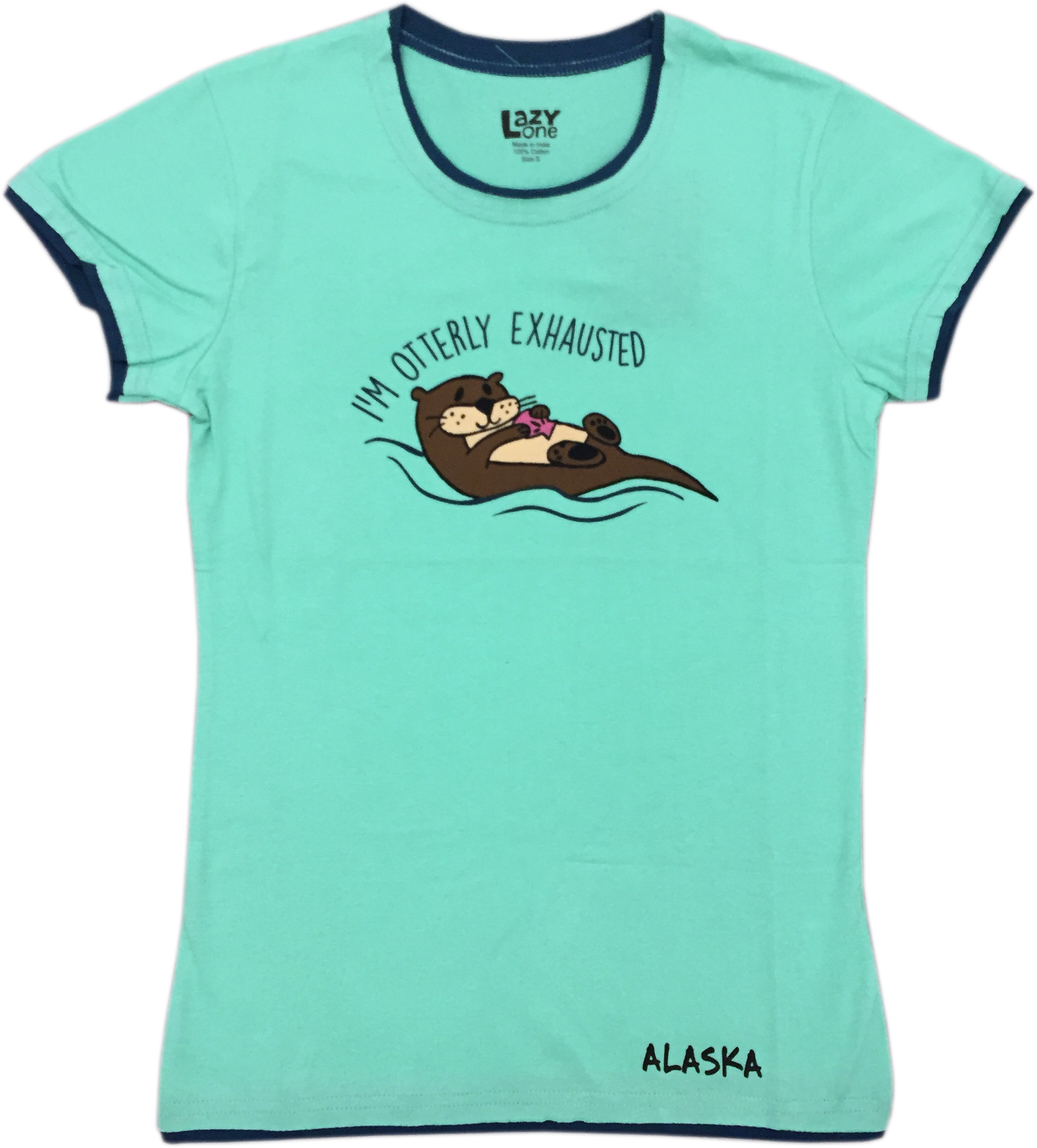 Otterly Exhausted Alaska Ladies PJ T-shirt