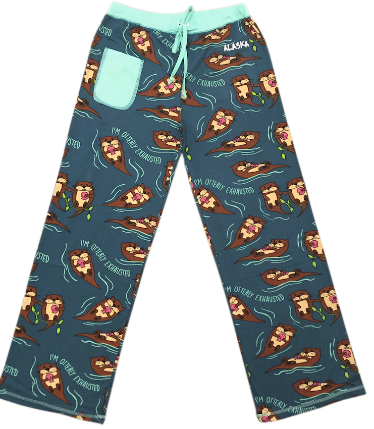 Otterly Exhausted Alaska Ladies PJ Pants