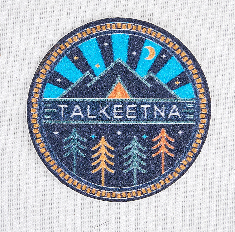 Mountain Rays Talkeetna Round Mini Sticker